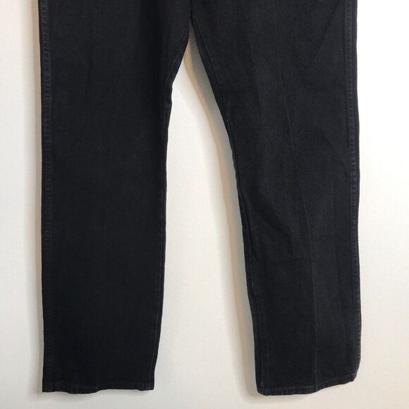 Wrangler Mens Black Denim Jeans Style 13MWZWK Marked 40/34 (39/33.5) - Picture 3 of 12